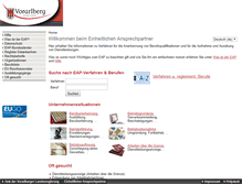 Tablet Screenshot of eap.vorarlberg.gv.at